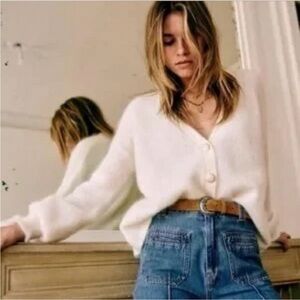 NOT FOR SALE SEZANE Mia Cardigan ECRU